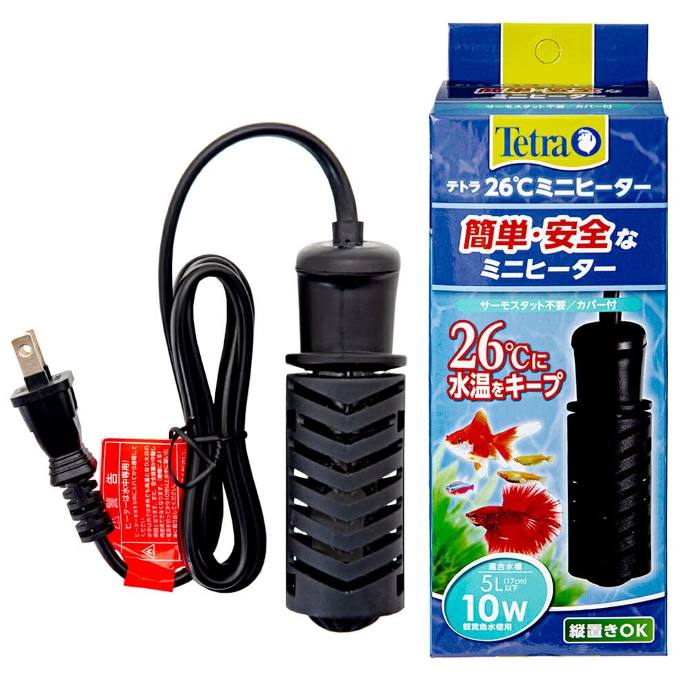 Amazon | テトラ 26℃ミニヒーター 10W カバー付き ～5L水槽用